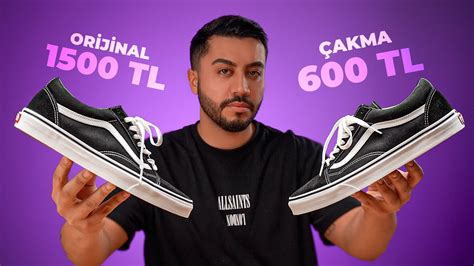 ÇAKMA VANS OLD SKOOL İLE ORİJİNALİNİ KIYASLADIM.